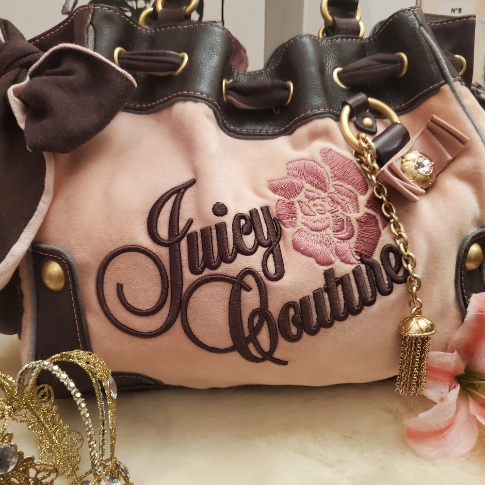 ***SOLD***Juicy Couture Pink Rose Daydreamer Handbag! *Vintage*